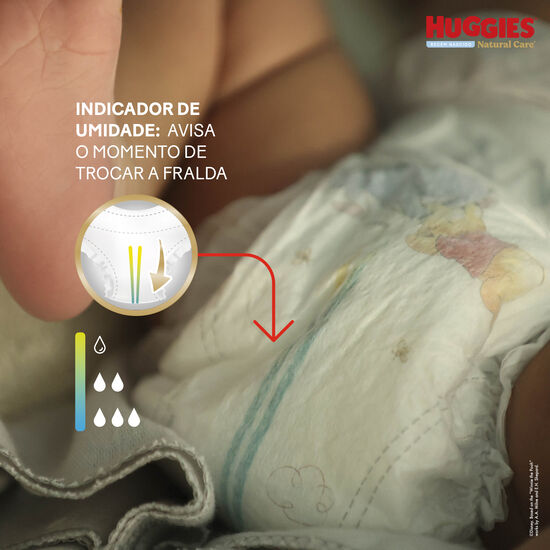 Fralda Huggies Natural Care RN - 34 fraldas